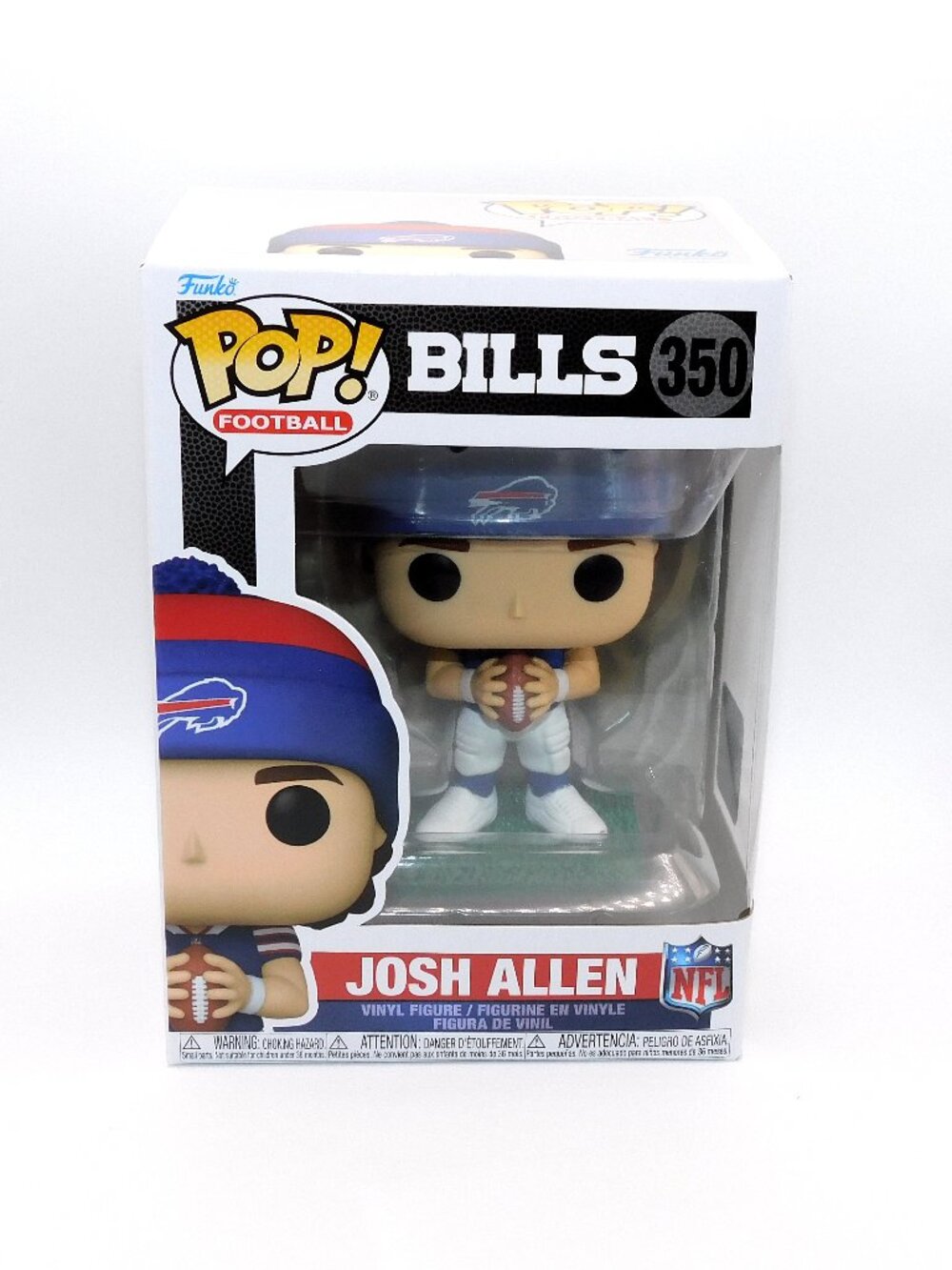 Funko Pop Football 350 Buffalo Bills Josh Allen Figure 17 MVP Hat Sports NEW